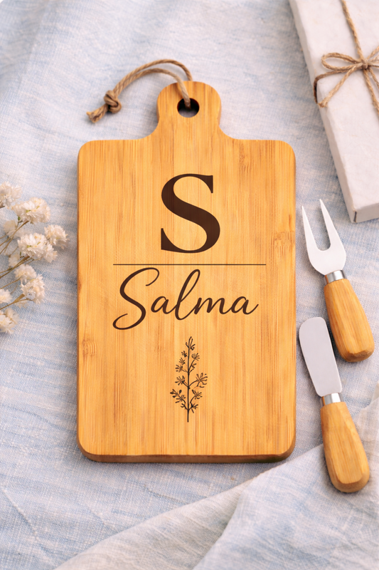 Engraved Cheese Board Set