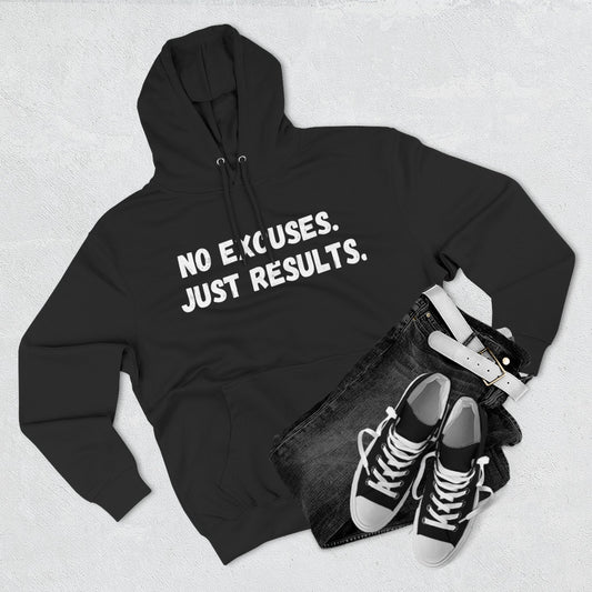No Excuses. Just Results. Hoodie – Classic Power Edition