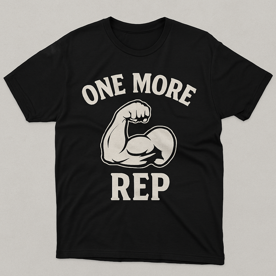 “One More Rep” Gym Motivation Tee